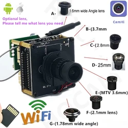 IMX415 4K WIFI kamera IP 8MP Starlight moduł kamery IP Mini sposób Audio H.265 ir-cut 4MM 6K obiektyw wideo CCTV nadzór otwór zawleczki