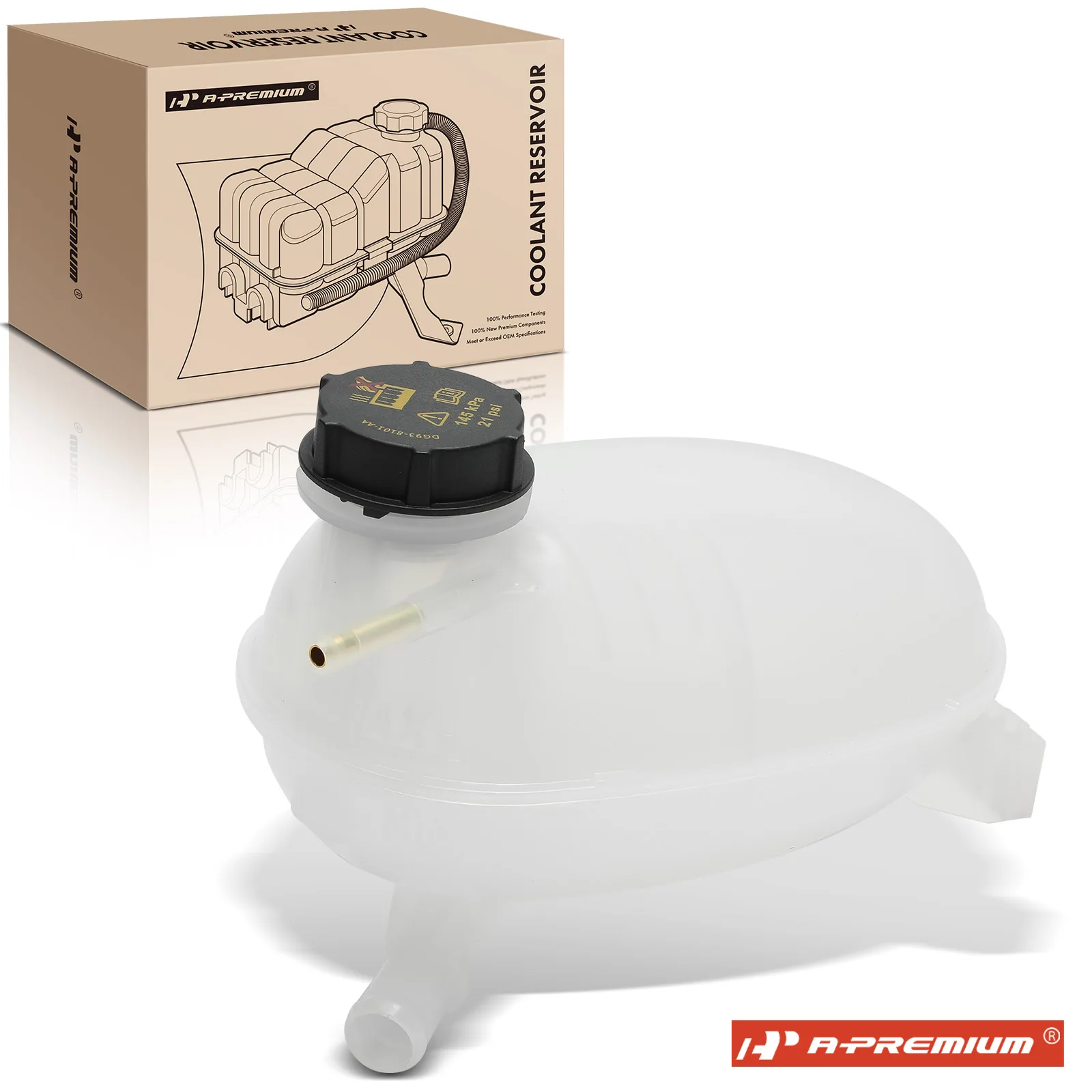 A-Premium Engine Coolant Reservoir with Cap for Ford Escape 2017-2019