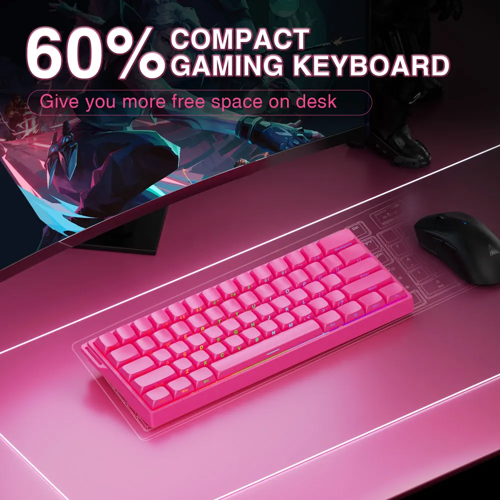 AULA WIN60 HE Pro MAX Wired Gaming Keyboard Hall Effect Magnetic