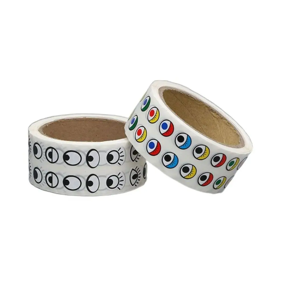 Sticky Labels Eyes DIY Roll Stickers Gifts Decor Waterproof Eyes Decorative Decals DIY Crafts Adhesive Children Toys Sticker