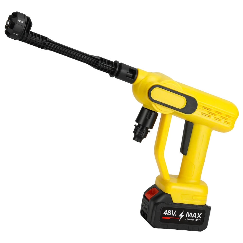 New Design 6-In-1 Nozzle Industrial Electric Portable Cordless 21V 7bar Car Pressure Washer