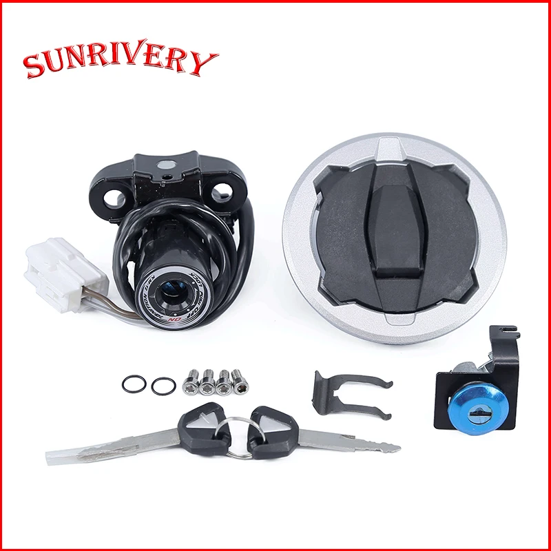 For Kawasaki NINJA400/Z400EX400 2018-2023 Ignition Switch Lock Fuel Gas Cap Seat lock Key Set Motorcycle Accessories