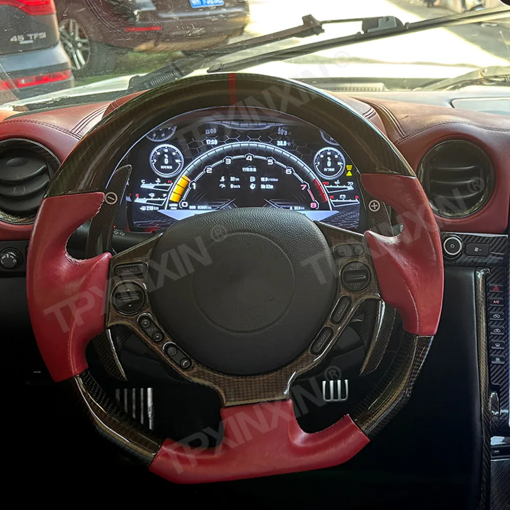 For Nissan GT-R 2009-2017 GTR Car Digital Cluster Dashboard Instrument Panel Virtual Cockpit Dash Radio Navigation DSP Head Unit