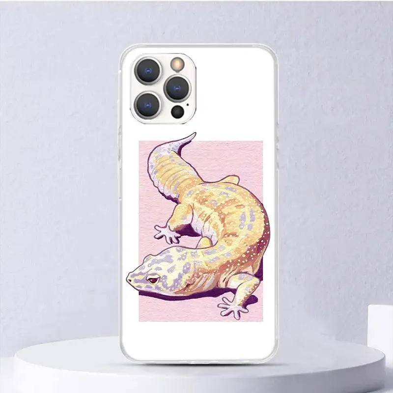 Lizards Geckos Soft Case For iPhone 16 17 Air 16E 15 Plus 11 12 13 Mini 14 Pro Max Phone Cover Apple 7 8 SE Coque Funda 16 17 Ai view 3
