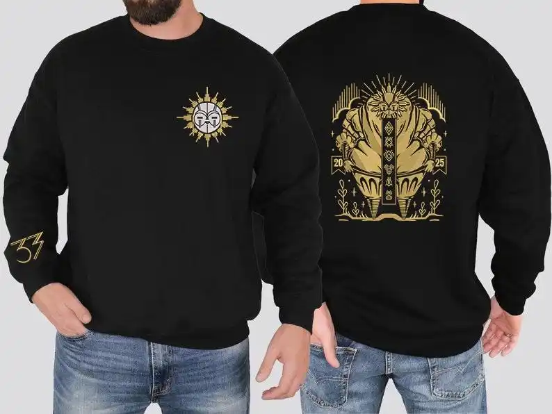 سويت شيرت Expedition 33 أو هوديي Game Fan Gift هوديي كاجوال برقبة دائرية كاجوال أنيق مريح بتصميم شارع الخريف بقلنسوة #1