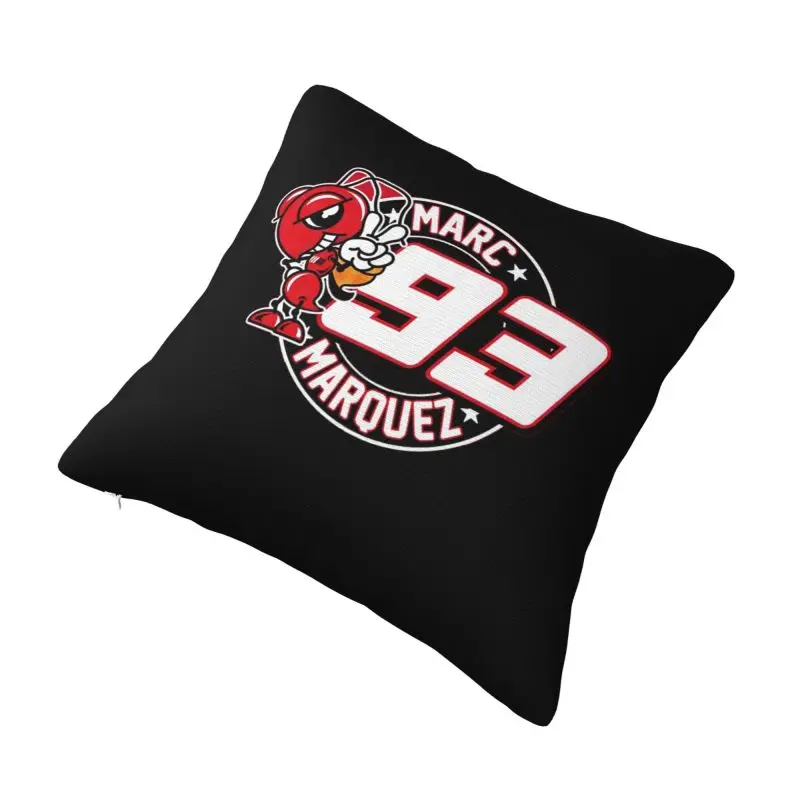 Custom Rossi Pillow Case 40x40cm Motorcycle Racing Cushion Cover Decoration Salon Square Pillowcase