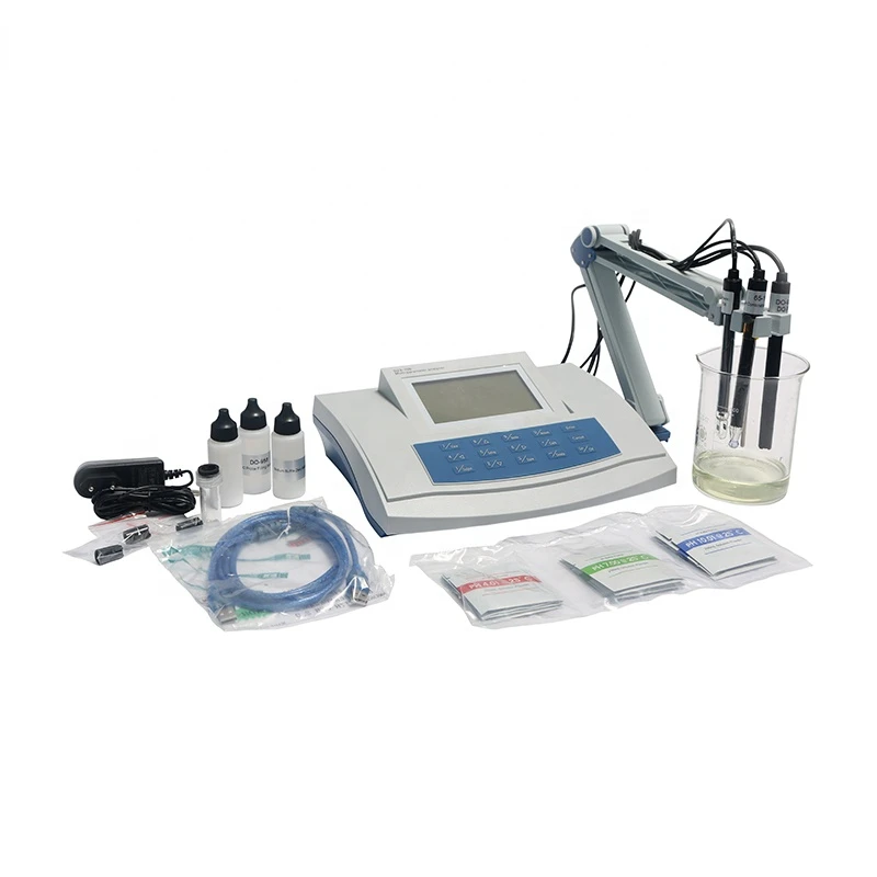 Benchtop Laboratory Multiparameter Water Quality 5 in 1 Conductivity DO Temperature Ion PH Meter