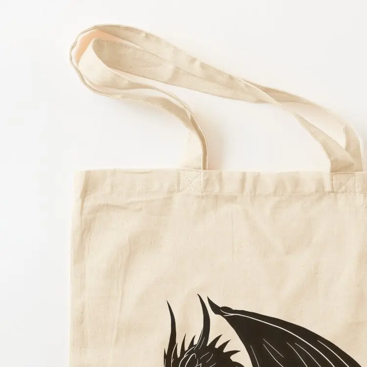 تنانين الجناح الرابع يقرؤون معًا، حقيبة حمل لطيفة من Tairn and Andarna، حقائب بقالة قابلة لإعادة الاستخدام، حقيبة نسائية، حقيبة سيدة #3