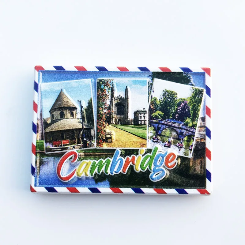 Cambridge Fridge Magnet,Creative,Travel,Commemorate,Crafts,3D,Ornaments,Magnetism,Resin Material,Refrigerator Stickers