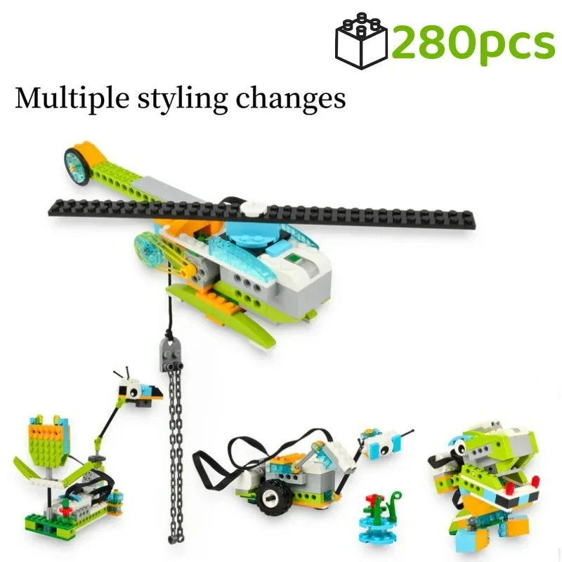 WeDo2 Robotics Construction Bulk Bricks Parts Building Blocks Compatible with High-Tech EV3 45300 Wedoing Educational DIY Toys