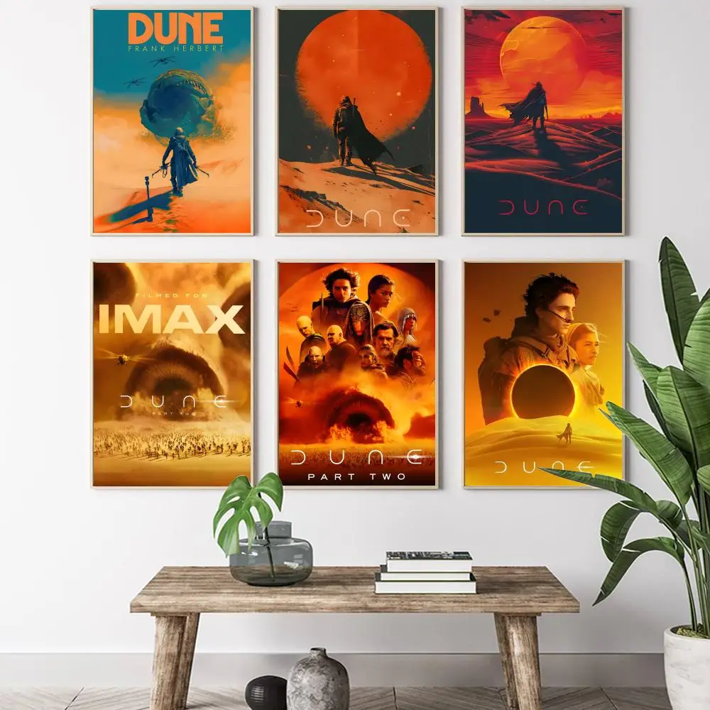 الرجعية الكثبان الرملية الفيلم الكلاسيكي مستوحاة اللوحة الخط HD قماش المشارك غرفة المعيشة غرفة نوم بار الديكور الجمالي #2