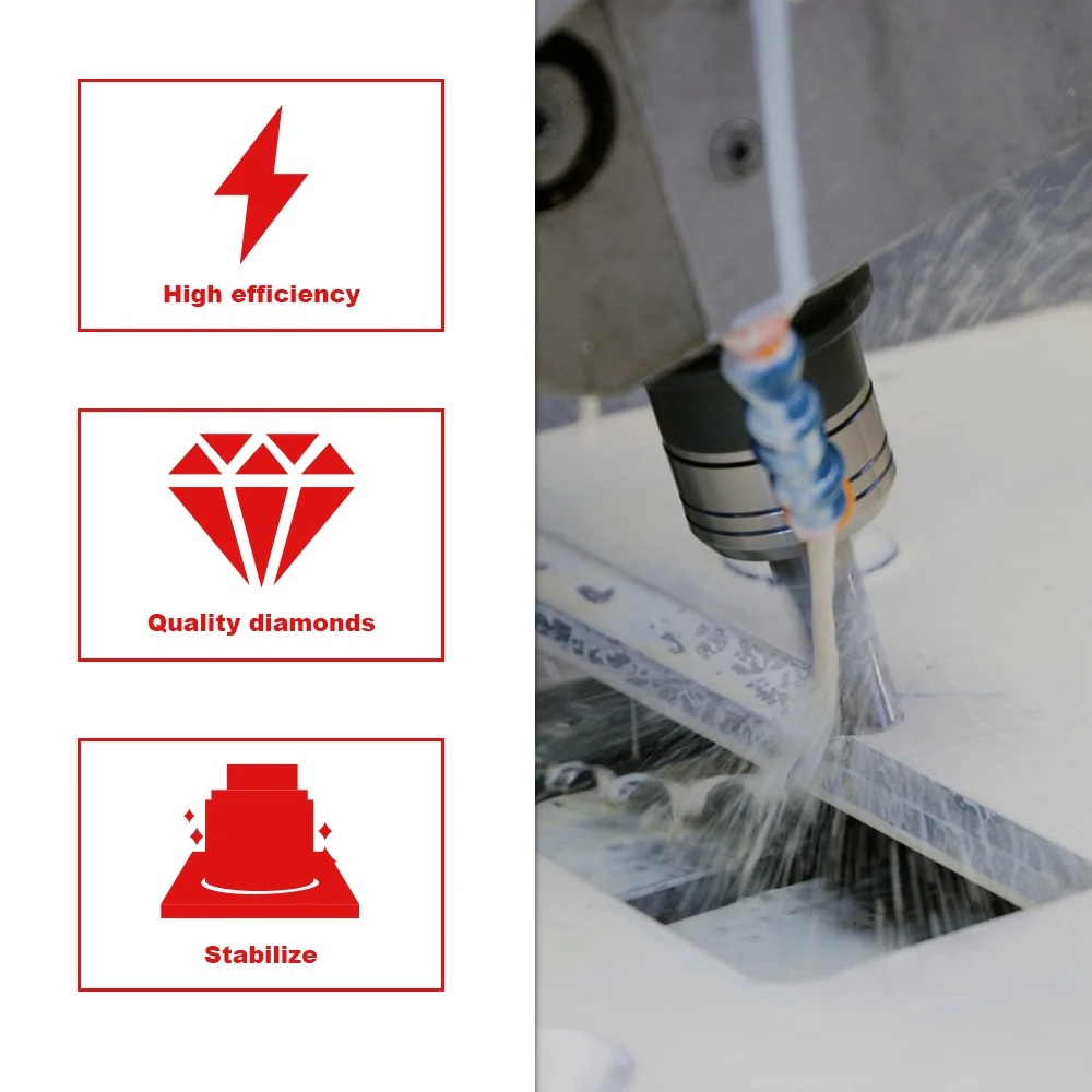 1PC 10mm 1/2 Gas Sintering Core Bit Diamond Hole Saw Marble Granite Brick Tile Ceramic Concrete Crown Drill Bits for Power Tools