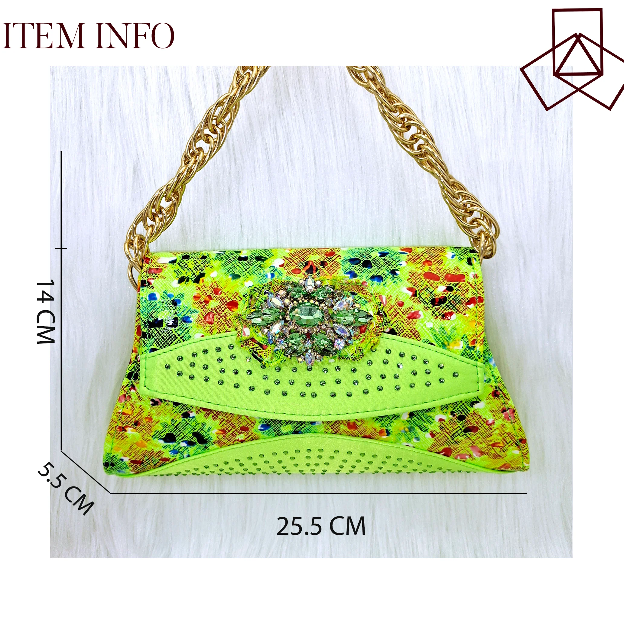 Newest Lemoen Green Color Suitable For Daily And Banquet Parties Comfortable And Fashionable Women's Shoes And Bag Set