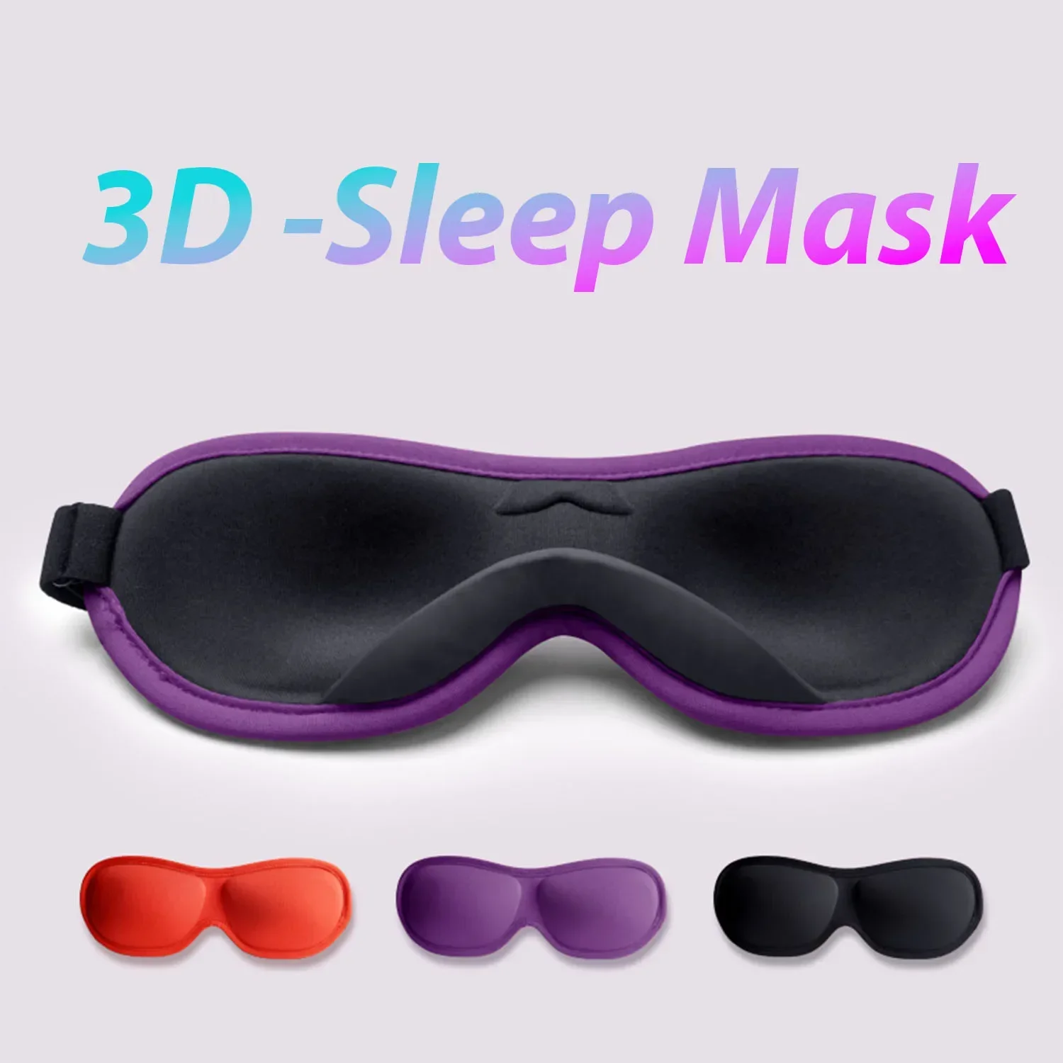 1Pcs 3D Sleep Mask Natural Sleeping Eye Mask Eyeshade Cover Shade Eye Patch Women Men Soft Portable Blindfold Travel Eyepatch