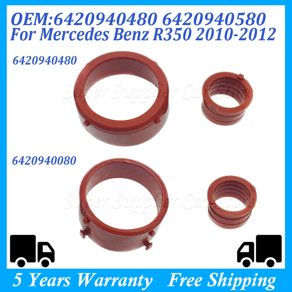 6420940480 For Mercedes E320 GL320 ML320 Car engine parts A6420940480 Turbo Intake Seal & Engine Breather Seal Kit 6420940580