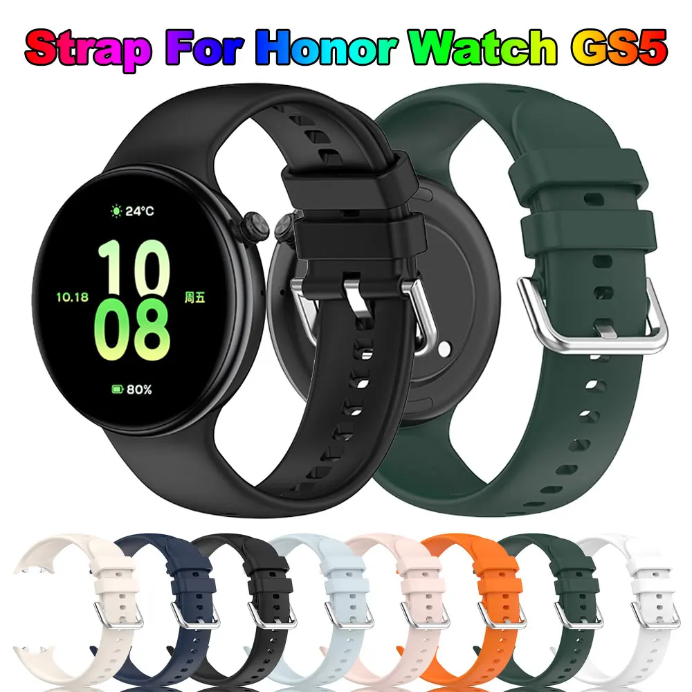 Correa de silicona para reloj Honor Watch GS5, Correa de repuesto para reloj Honor Watch GS 5, pulsera para reloj inteligente