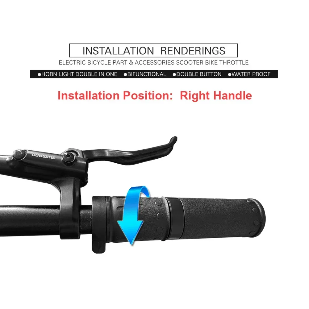 

12V 24V 36V 48V 72V Replace Half Twisting Throttle 1pc Accessory Speed Throttle Waterproof