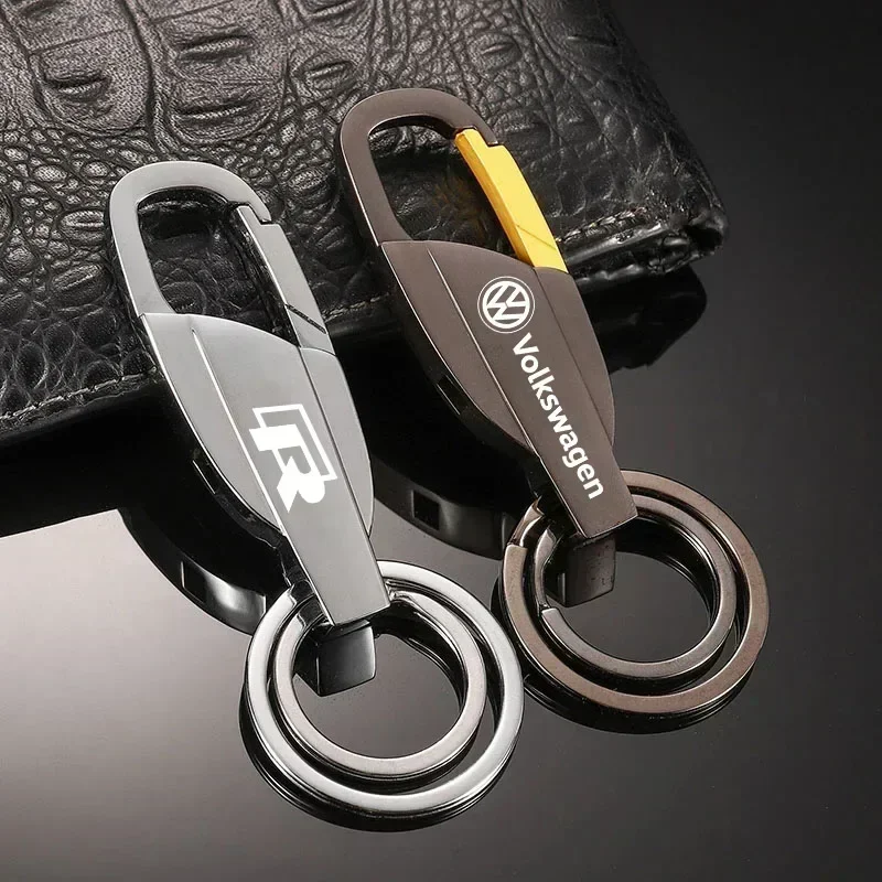 

Zinc Alloy Car Logo Key Rings Waist Hanged Auto Keychain For VW GTI Polo Golf Passat Tiguan Arteon Touareg Taigo Caddy Jetta CC