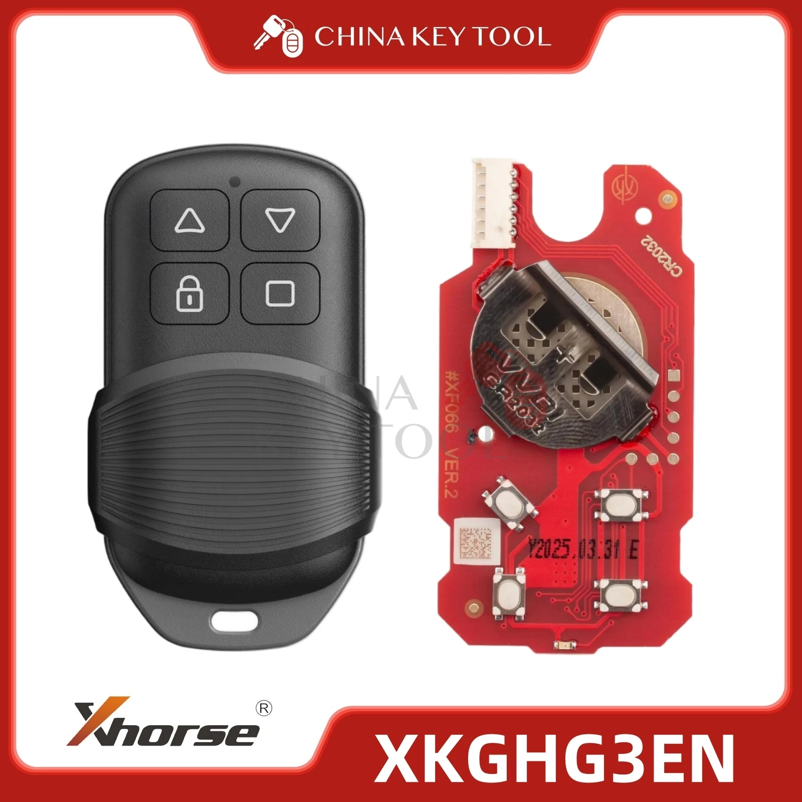 XHORSE XKGHG3EN MASKER GARAGE REMOTE 4 pulsanti di seconda generazione