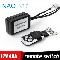 NAOEVO-interruptor remoto de barra de luz LED, relé de 12v 40A, arnés de cableado de 180/300W, Kit de Flash de interruptor estroboscópico para camión todoterreno, cable Jeep