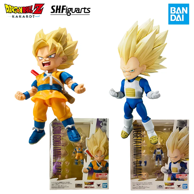 

BANDAI SHF DRAGON BALL DAIMA Super Saiyan Son Goku (Mini) VEGETA (Mini) Anime Action Figure Model Toy Ideal Gift for Boys Girls
