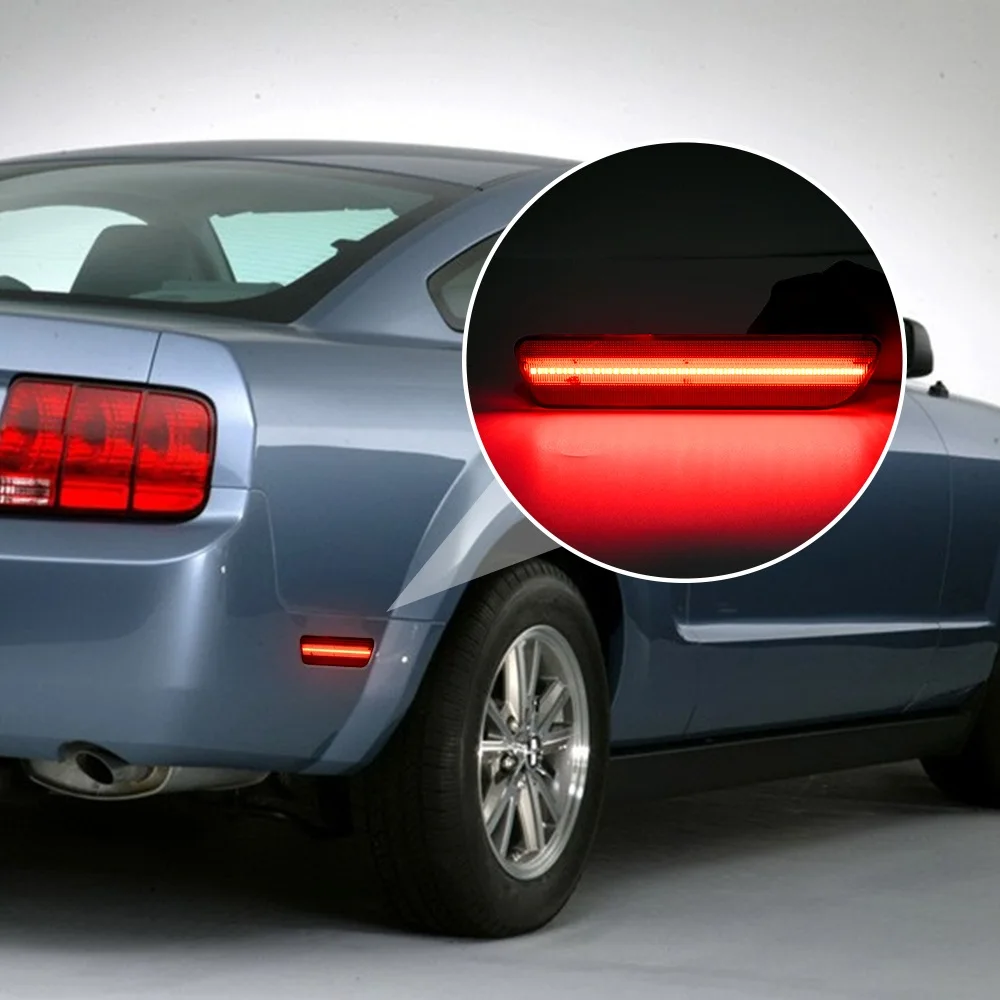 

Для Ford Mustang 2005 2006 2007 2008 2009 Боковой габаритный фонарь Для Mustang Красный парковочный фонарь Светодиодный задний бампер Задний боковой габаритный фонарь