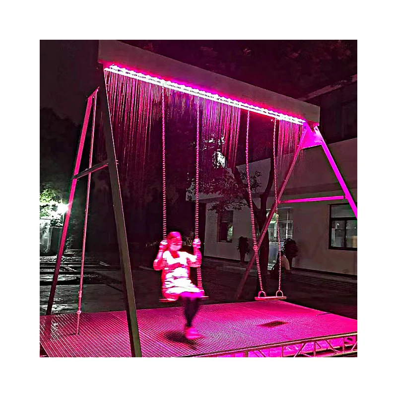 custom.Digital Curtain Programmable LED Waterfall Factory Direct Garden Decor Curtain Fountain