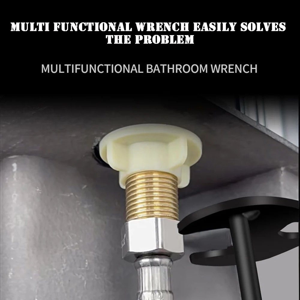 

Multifunctional Sink Wrench With Double Head Anti-slip Water Pipe Plumbing Tools For Bathroom Tap