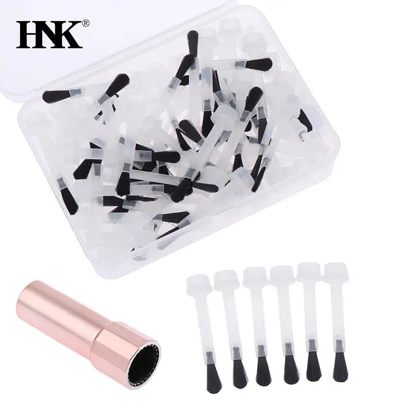 50pcs Disposable Nail Polish Brush Nail Polish Bottle Replacement Brush Nail Art Brush Liquid Applicators Manicure Tools