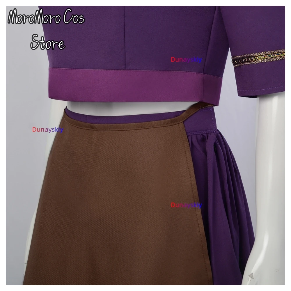 Film Anime CoCo Mama Imelda przebranie na karnawał kobiety jedwabiście długie spódnice Halloween występ na scenie kostiumy do odgrywania ról odzież garnitur