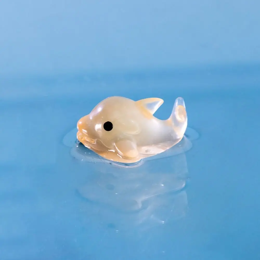 

Decorative Luminous Dolphin Landscaping Simulation Lifelike Resin Dolphin Figures Colorful Miniature Dolphin Statue Fairy Garden