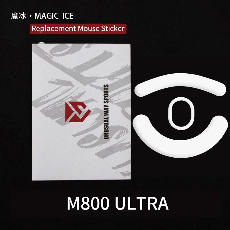 UnusualWaySports Mouse Skates Feet Delux M800 Ultra Cambered Surface PTFE Anti Collapse Magic Ice Pink Black Silver Fox