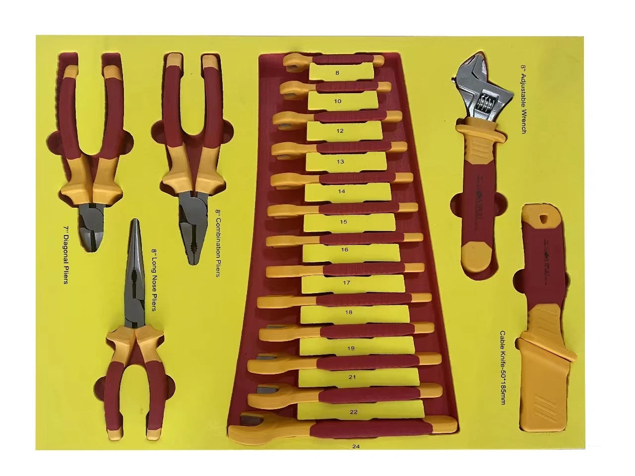 71PCS New Energy Vehicle Mechanic Insulated Tool Sets Car Repair Pruning 1000V GS VDE OEM Cr-V Sander Pickaxe