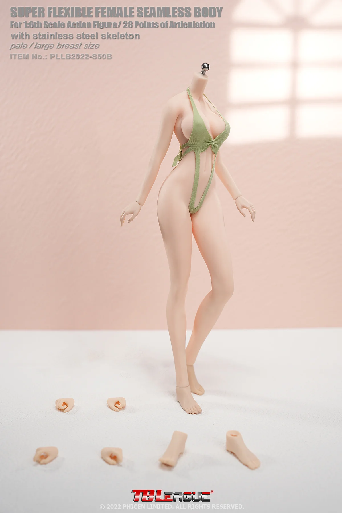 

TBLeague S50B S51B 1/6 Changable Feet Taller Anime Female Girl Body Action Figure No Head Big Chest Seamless