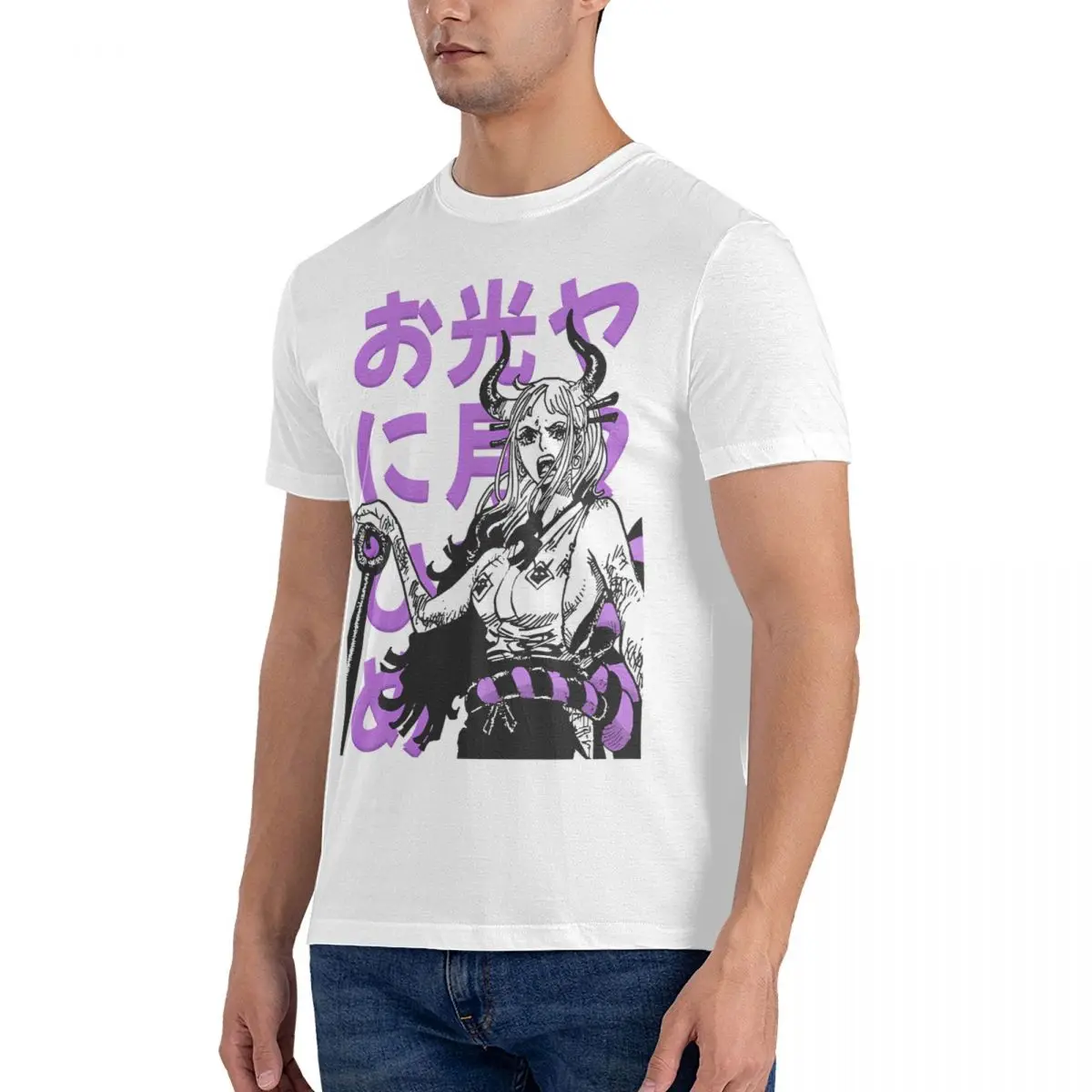 Men's Yamato In Wano T Shirt ONE PIECE Cotton Tops Fun Short Sleeve O Neck Tees 6XL T-Shirt