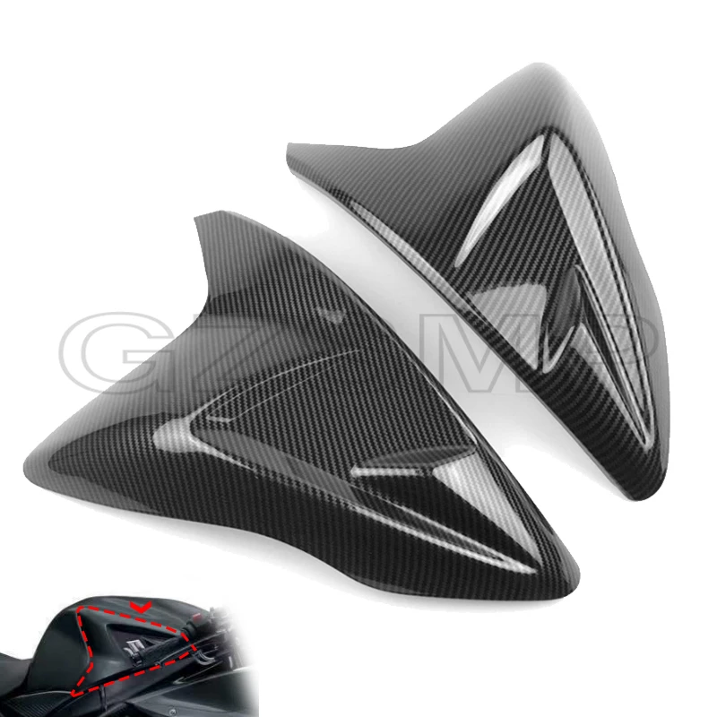 

Motorcycle Carbon Fiber Pattern Gas Tank Side Panel Cover Fairing Fit For Suzuki GSXR 600 750 2011 2012 2013 -2020 K11