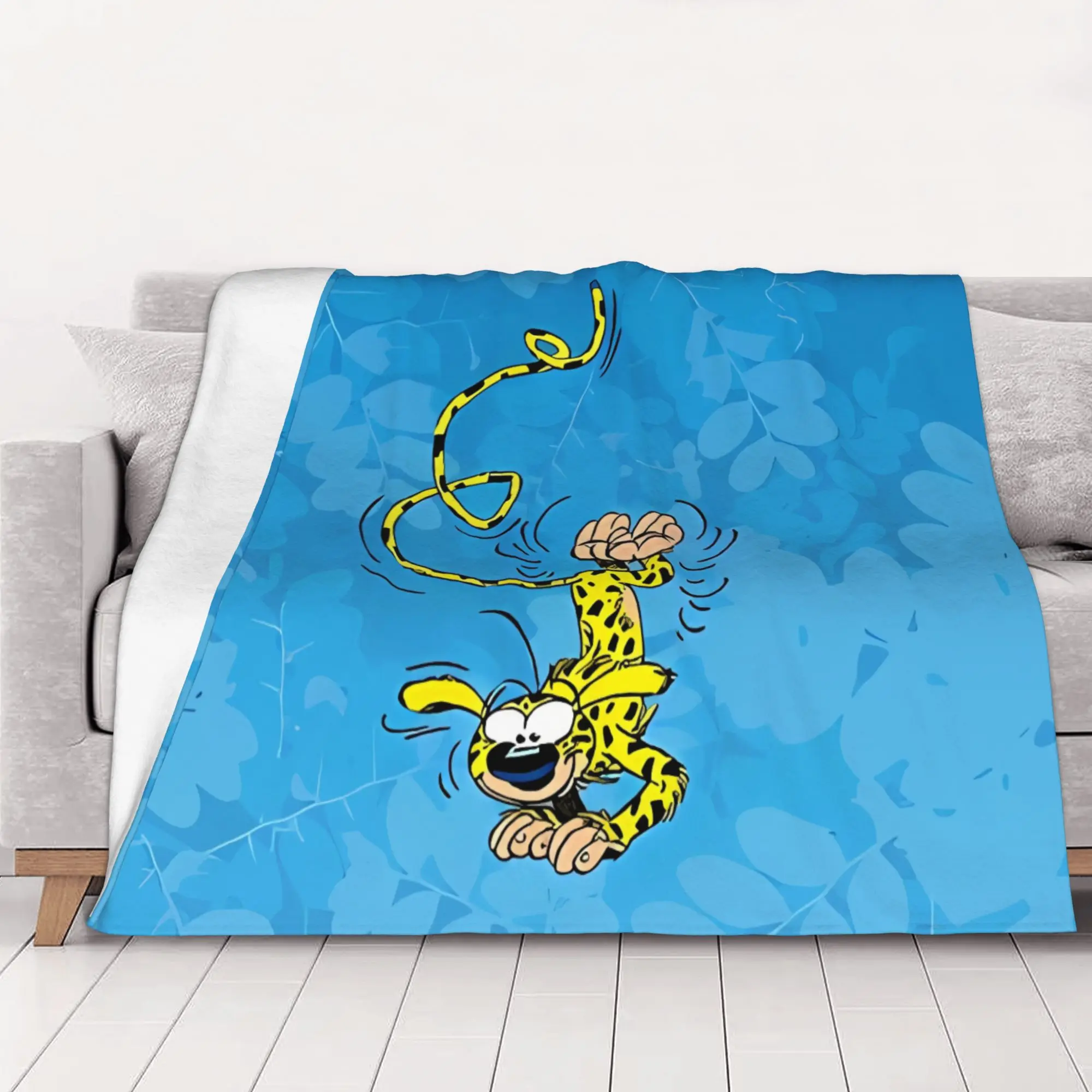 1PC home Cutecore Marsupilami Handstand Marsupilami Blanket Super Cosy Plush Home Living Room Sofa halloween