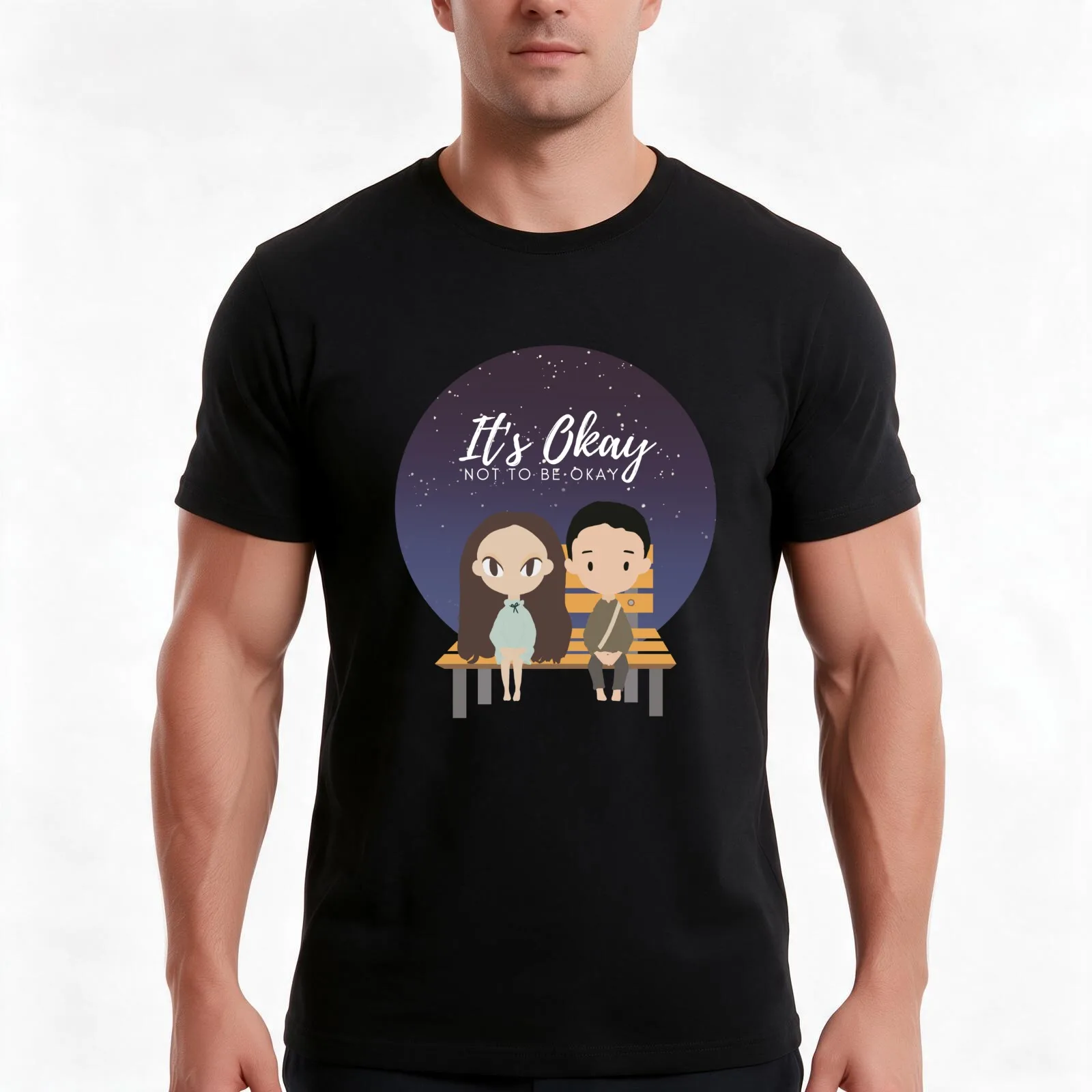 It's Okay Not to Be Okay #2 - KDRAMA, Korean Drama T-Shirt, Summer Casual Cotton Tee, Oversized Streetwear Tops, 100% Cotton