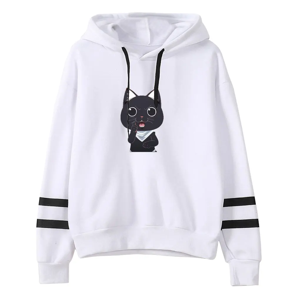 Red Cat Ramen Short Sleeve hoodie Hip Hop pullover Fashion Streetwear tshirt  pullover High Street Comfortable Unisex hoodie