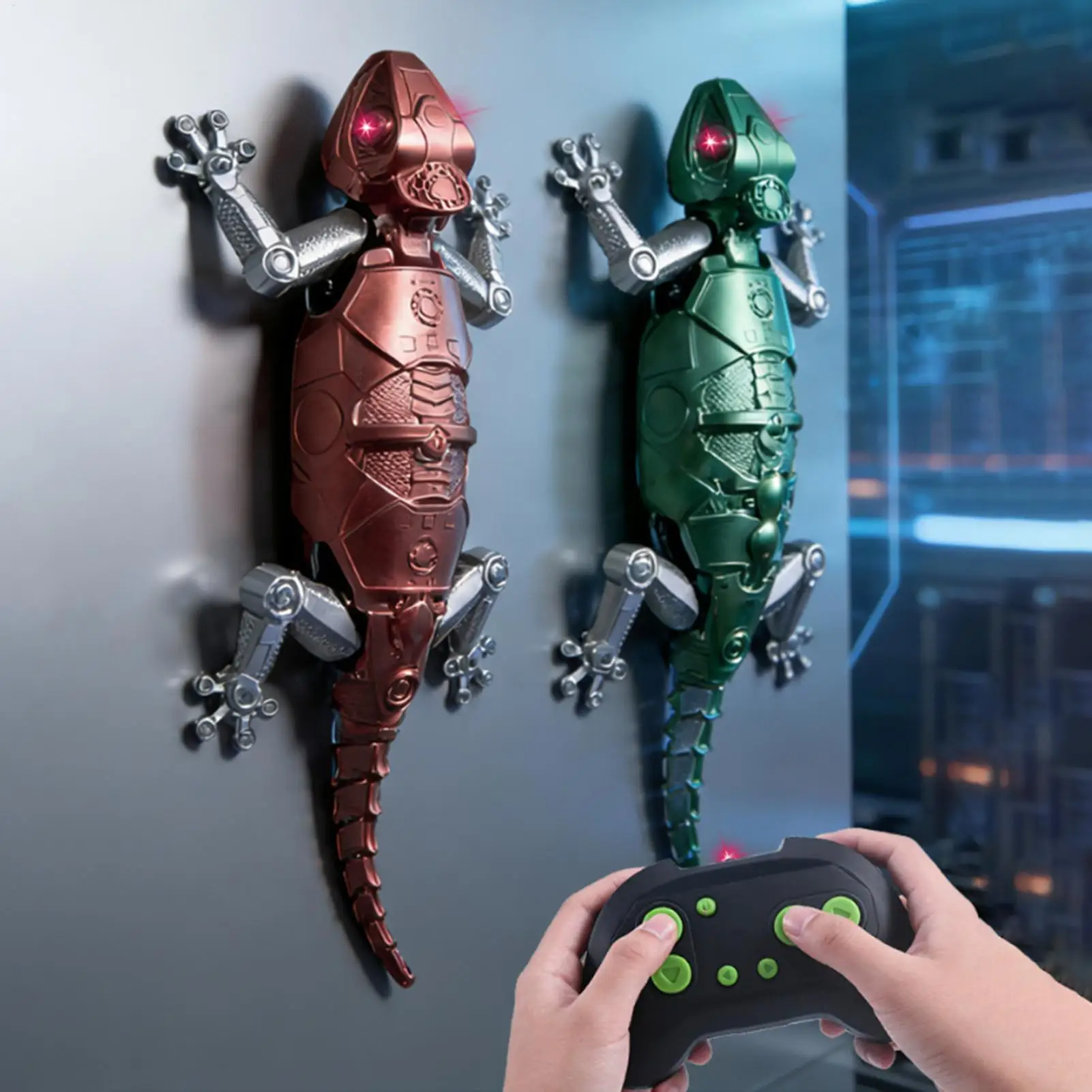 Remote Control BionicGecko Roach Toy With LED Eye Flexible Movement WallClimbing Toy Kid Adult Interactive Fun Gift