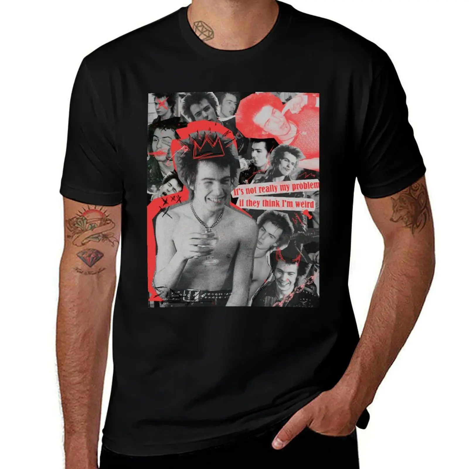 SID VICIOUS T-Shirt Labor Work Casual T-Shirt