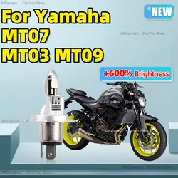 1pcs H4 LED Motorcycle Headlight 15000lm Moto Bulbs HiLo Beam 6000K Wireless Plug and Play For Yamaha MT07 MT03 MT09