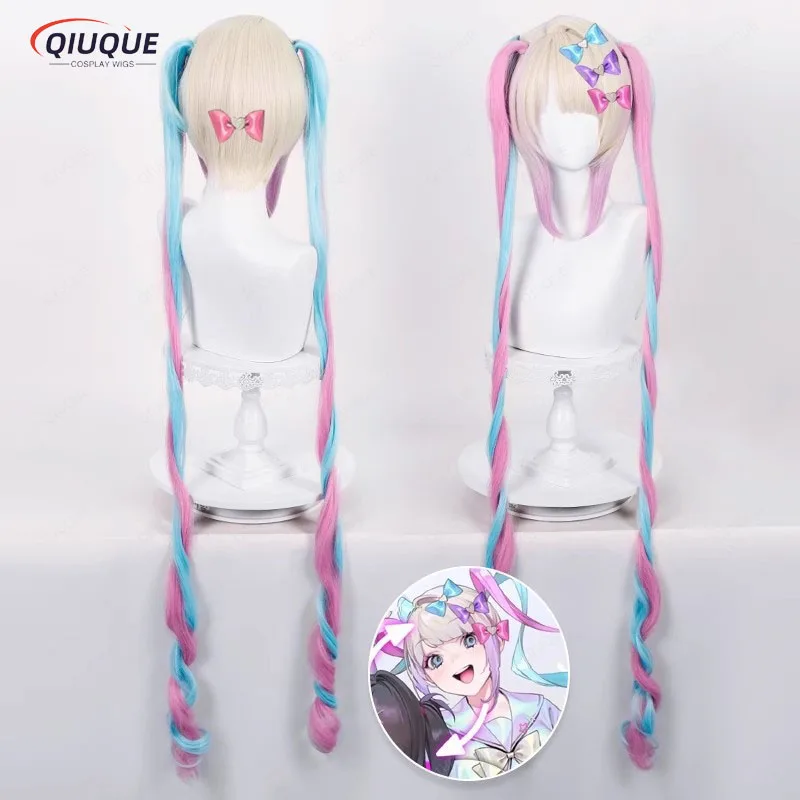 NEEDY GIRL OVERDOSE Pre Styled KAngel Ame Cosplay Wig OMG Kawaii Angel Ame Cosplay Heat Resistant  Ponytail Wig