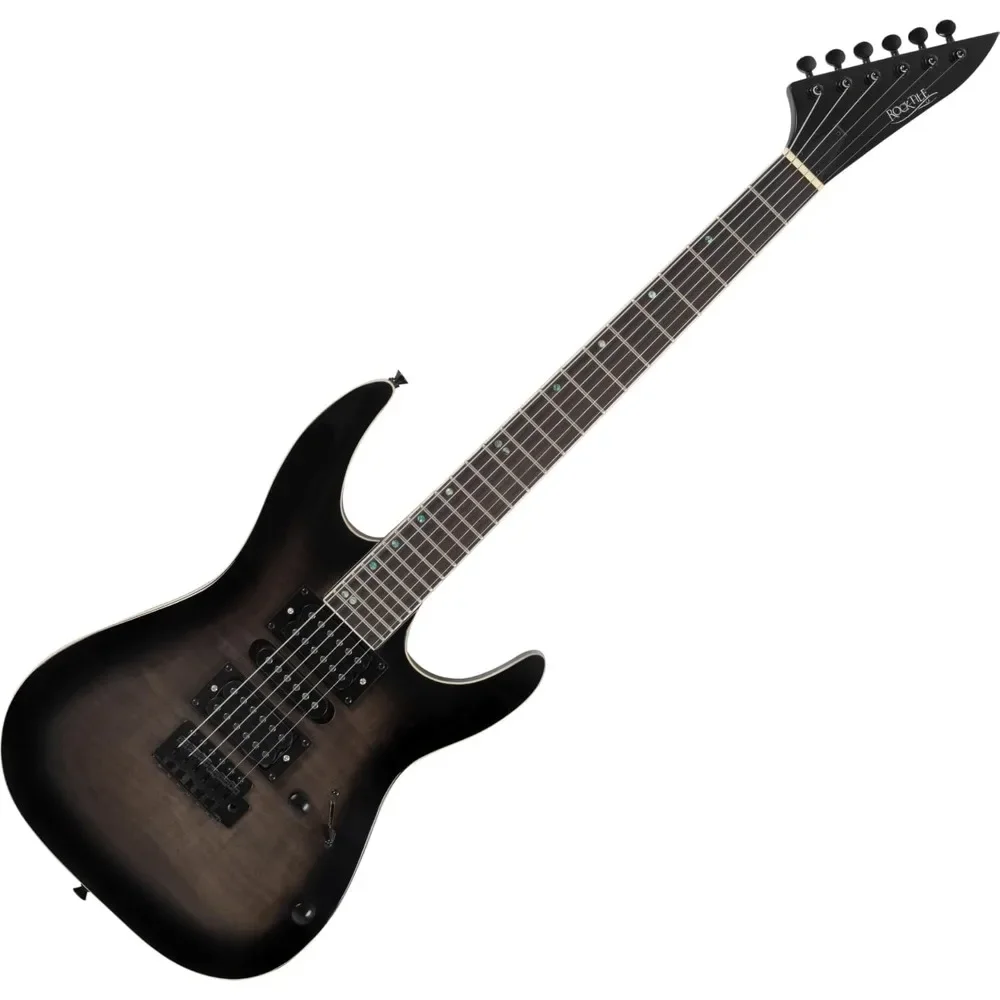 Rocktile Guitarra eléctrica J150-TB Pro negro transparente