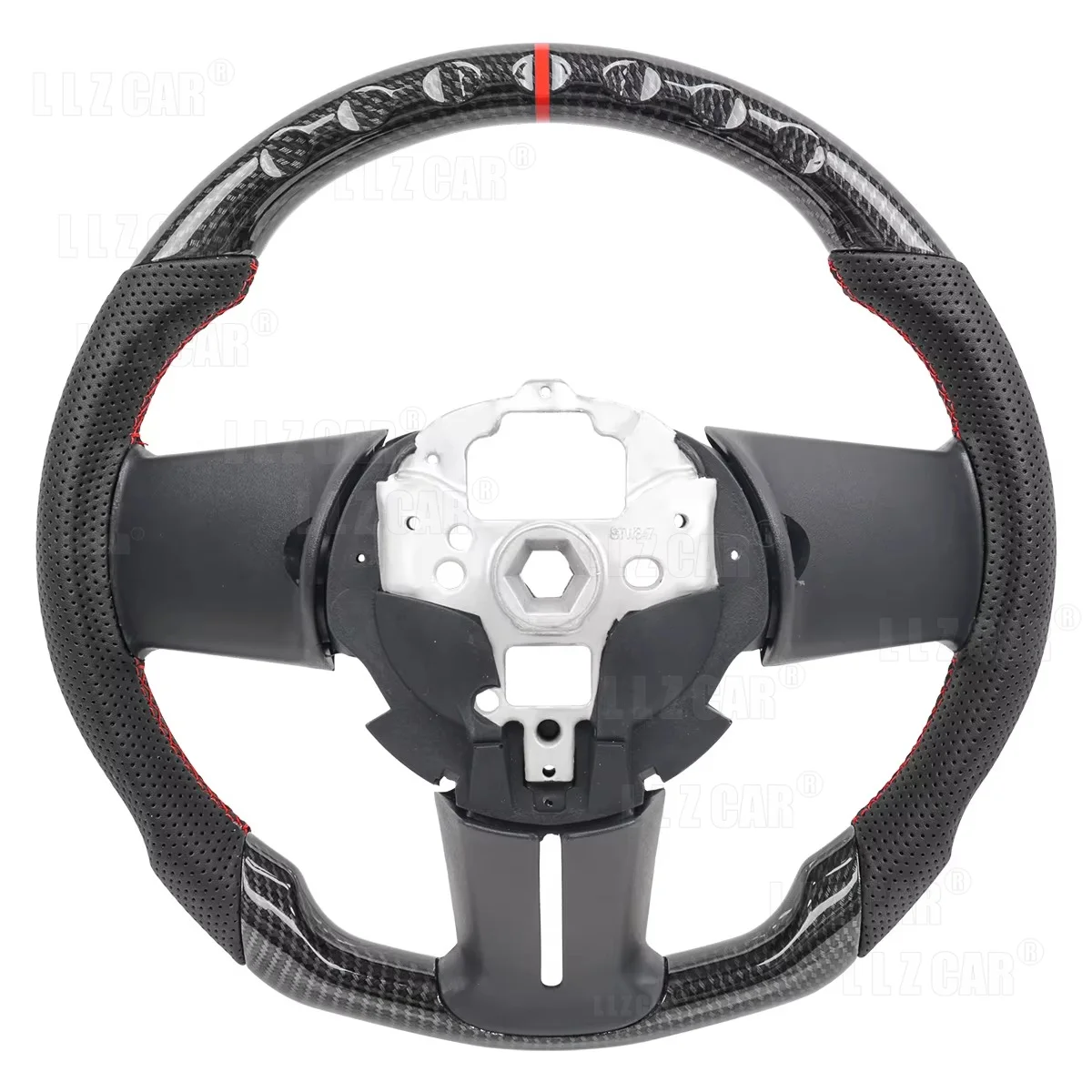 For Land Defender 2020 2021 Carbon Fiber LED Racing Steering Wheel Modification Replacement Car Accessory