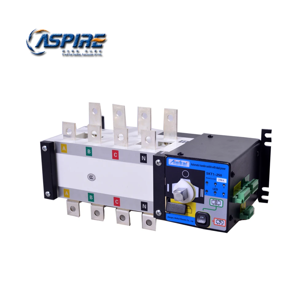 Generator ATS 250A 4P Automatic Transfer Switch  Aisikai SKT1-250