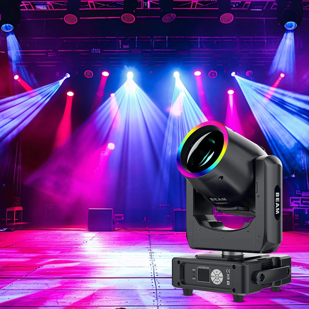 mini led moving head beam lights estroboscopio padrao efeito de palco luz laser para dj disco desempenho do casamento 230w 01