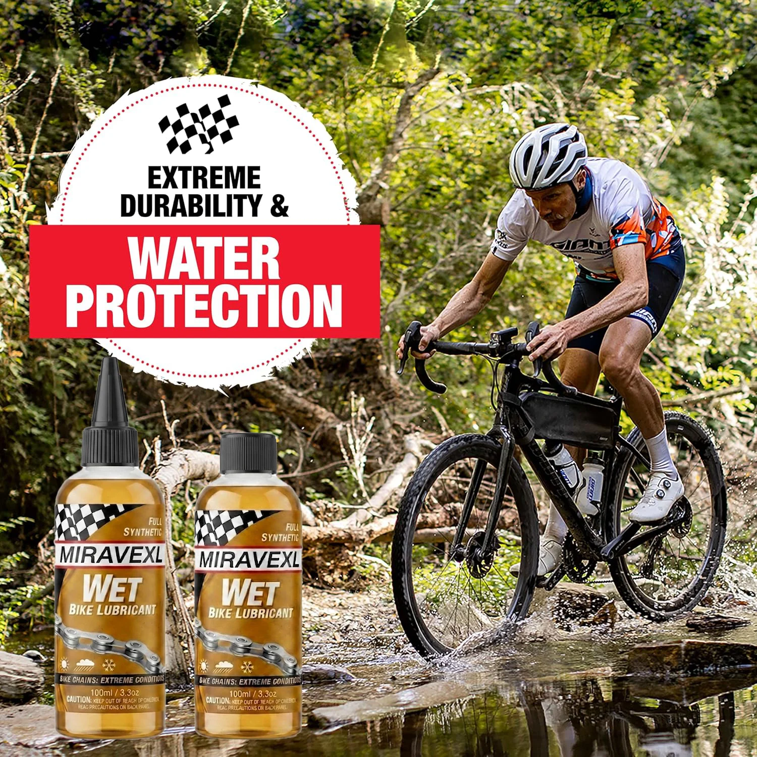 100ml Fahrradketten-Schmiermittel Allwetter-Fahrradschmiermittel Langanhaltend Nass/Trocken Geeignet für MTB Rennrad Kettenreiniger Rostschutz – Detail 4