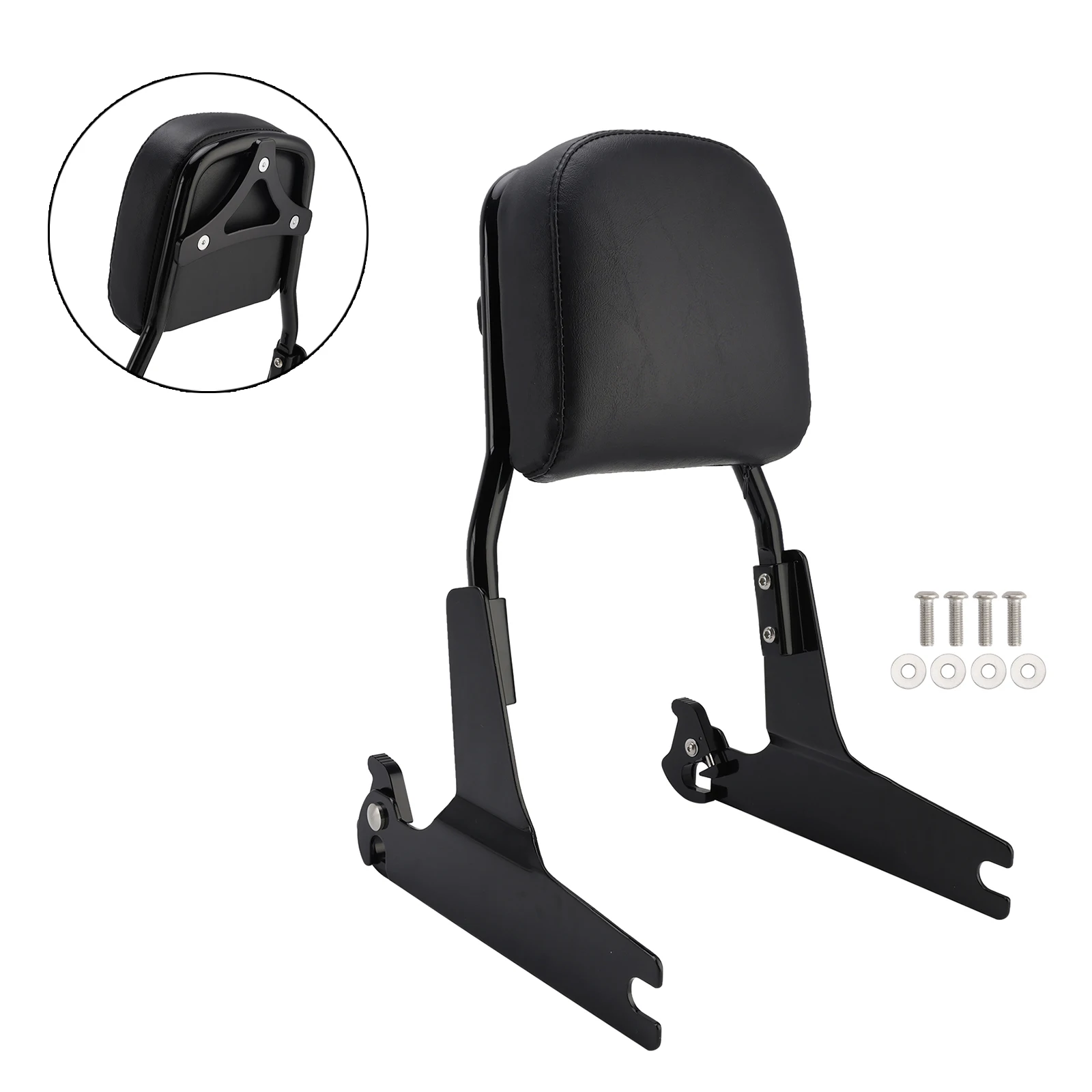 Topteng Passenger Sissy Bar Backrest for Dyna Low Rider FXDL 2006-2009 2014-2017