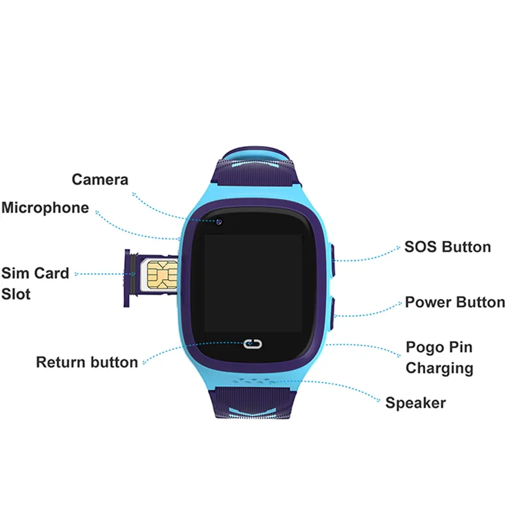 4G Kids Smart Watch Video Call  LT31 Phone Watch GPS Tracker SOS Child Smartwatch Call Back Monitor Waterproof Clock Gifts